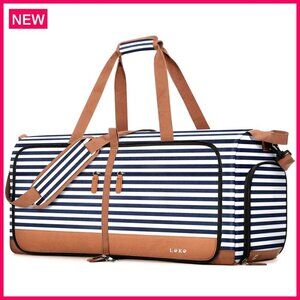 Large 80L Foldable Travel Duffle Bag with Shoe Compartment Waterproof